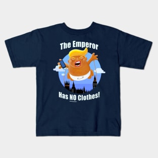 Trump Inflatable Baby Emperor Blimp Floating England Scotland Kids T-Shirt